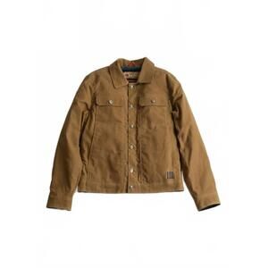 NEW IRON & RESIN men's waxed canvas mechanic jacket in brown
